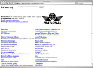 irational.org homepage