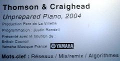 Thomson + Craighead label
